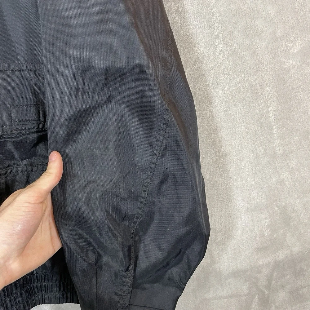 Vtg Snap-on Tool Jacket Men XL Utility Cargo Mechanic Bomber Biker Nylon Y2K 90s
